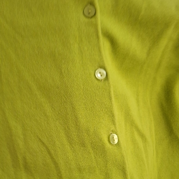 Talbots Wome's Green Button-Up Cardigan Size S - Picture 9 of 9
